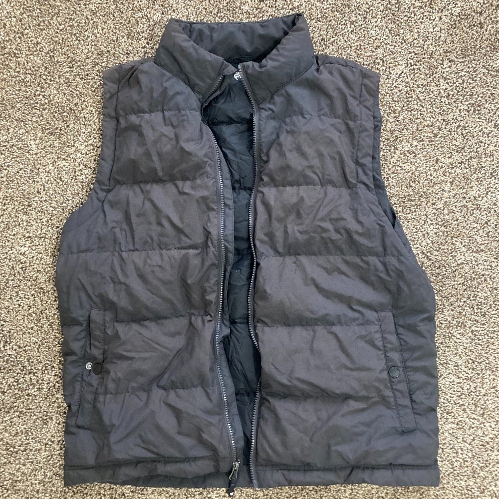Black Mens Bubble Vest Medium - Good Condition